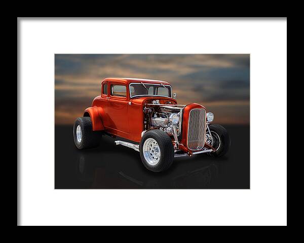 Frank J Benz Framed Print featuring the photograph 1932 Ford Coupe #3 by Frank J Benz