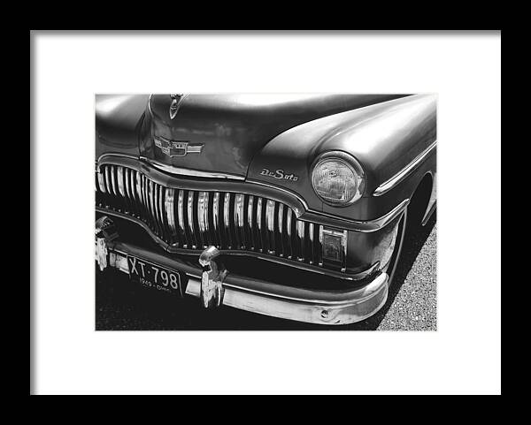 Antique Framed Print featuring the photograph 1949 de Soto by Kathleen Stephens