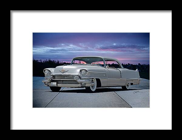 Automobile Framed Print featuring the photograph 1955 Cadillac Coupe DeVille by Dave Koontz