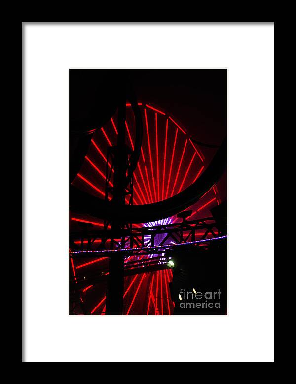 Clay Framed Print featuring the photograph A Night At Santa Monica Pier #1 by Clayton Bruster