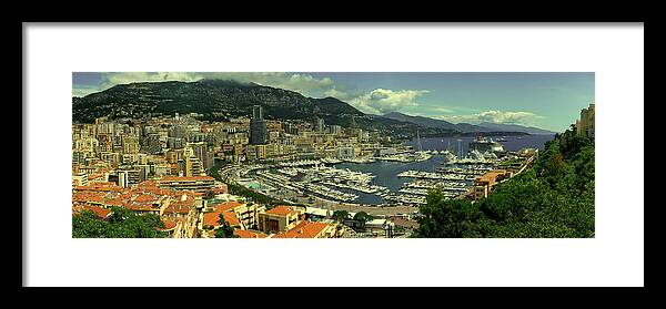 Monte Carlo Framed Print featuring the photograph A View Of Monte Carlo #1 by Mountain Dreams