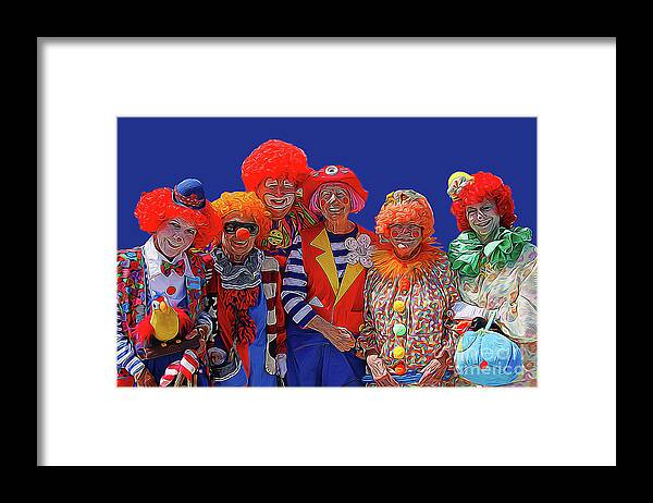 Clowns Framed Print featuring the photograph A39 #2 by Tom Griffithe