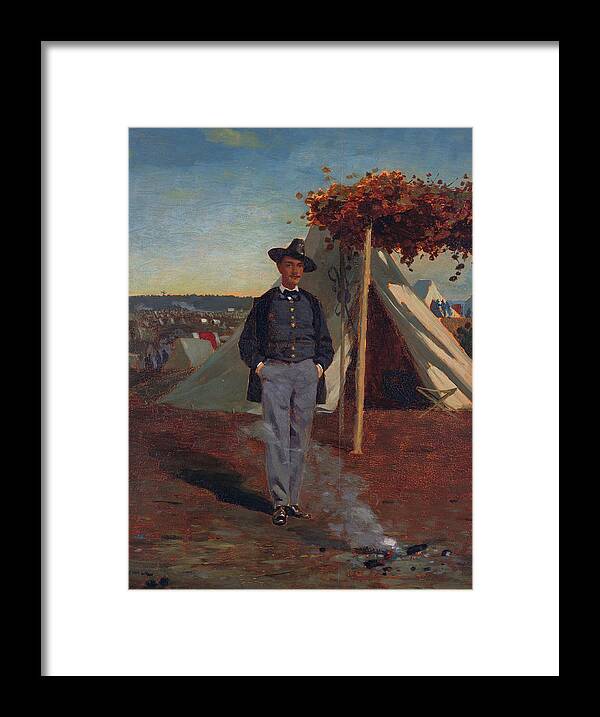 Winslow Homer Framed Print featuring the painting Albert Post by Winslow Homer