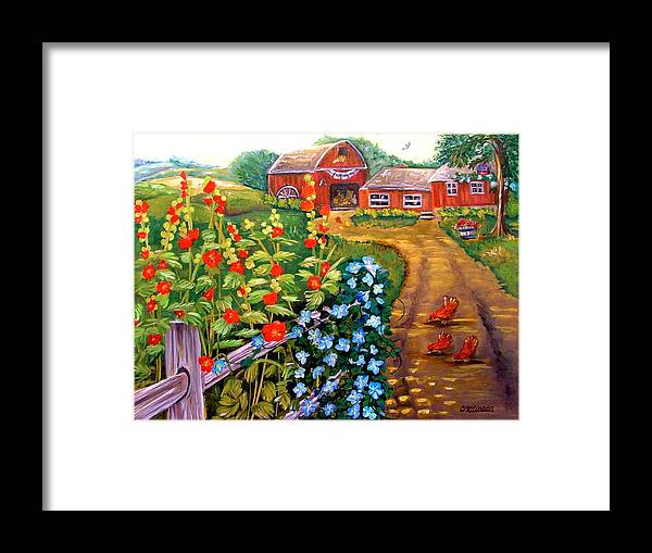 American Framed Print featuring the painting Americana #1 by Carol Allen Anfinsen