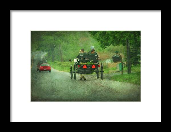 Amish Framed Print featuring the photograph Amish Ladies of Lancaster County #1 by Dyle Warren
