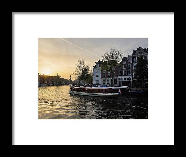 Finland Framed Print featuring the photograph Amsterdam evening #1 by Jouko Lehto