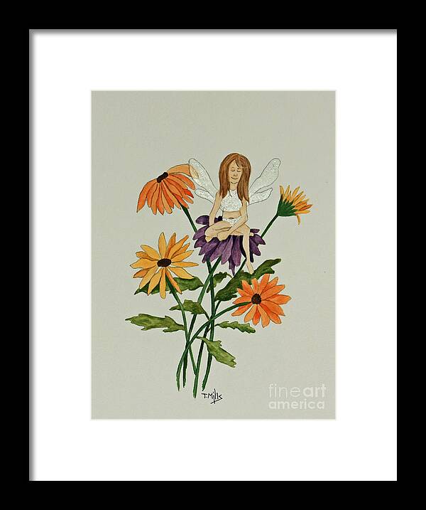 April Framed Print featuring the painting April by Terri Mills