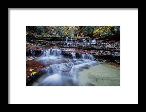 Zion Framed Print featuring the photograph Arch Angel Falls by Wesley Aston