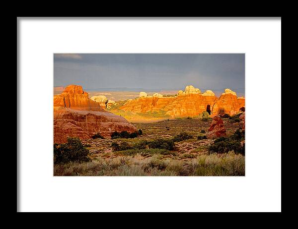 Arches National Park Framed Print featuring the photograph Arches National Park, Utah #1 by John Daly