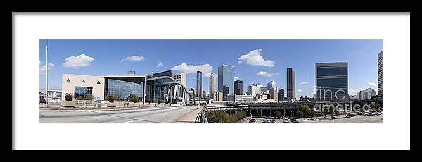Panoramic Framed Print featuring the photograph Atlanta Georgia #1 by Anthony Totah