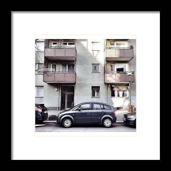 Vintage Framed Print featuring the photograph Audi A2

#berlin #schöneberg #street #1 by Berlinspotting BrlnSpttng