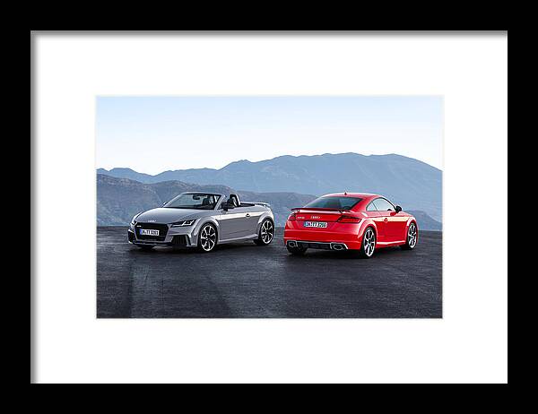 Audi Tt Framed Print featuring the digital art Audi TT #1 by Maye Loeser