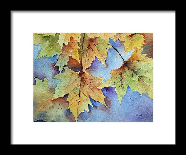 Watercolors Framed Print featuring the painting Autumn Splendor #1 by Bobbi Price