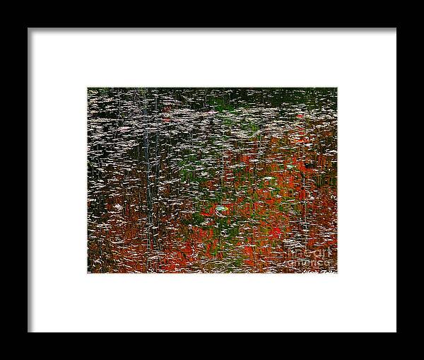 Water Framed Print featuring the photograph Autumnal #1 by Elfriede Fulda