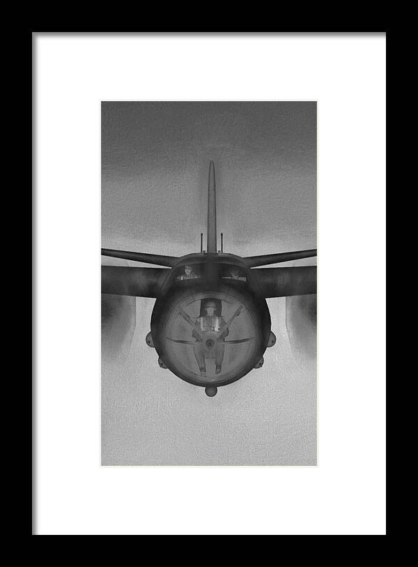 Martin B-26 Marauder Framed Print featuring the digital art B-26 Triptych No 3 #3 by Tommy Anderson