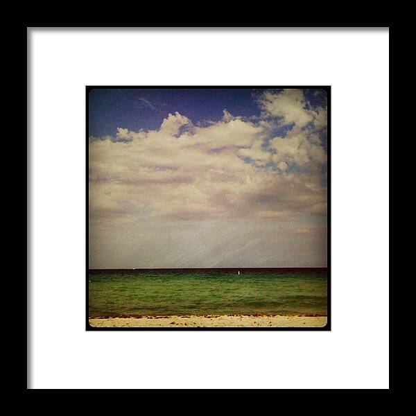  Framed Print featuring the photograph Bal Harbour Beach #1 by Juan Silva