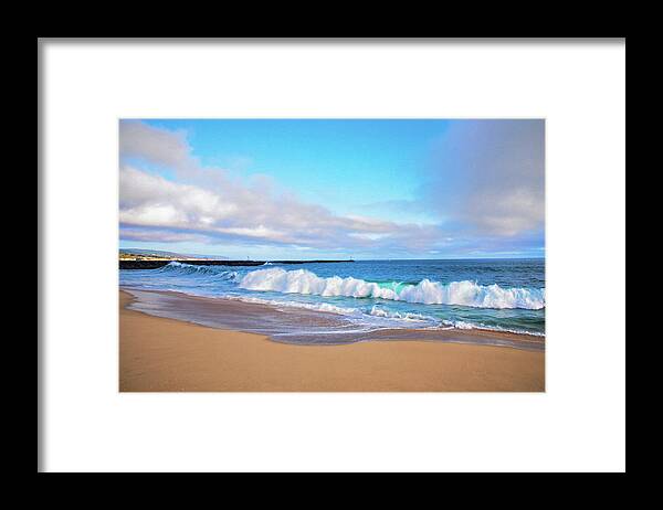 Beach Waves Framed Print featuring the photograph Beach Waves #1 by Steven Michael