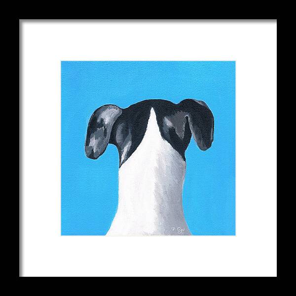 Dog Framed Print featuring the painting Billy #1 by Brian Ogi