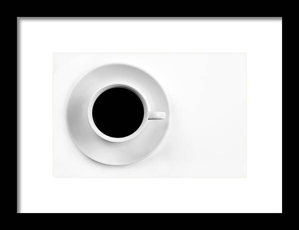 Au Lait Framed Print featuring the photograph Black Coffee #1 by Gert Lavsen