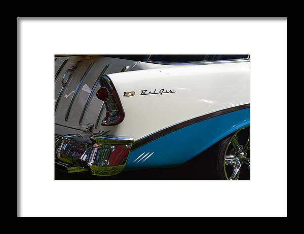  Framed Print featuring the photograph Blue and White Bel Air #1 by Dean Ferreira