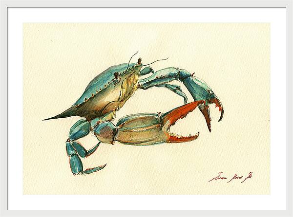 Blue Crab painting by Juan  Bosco