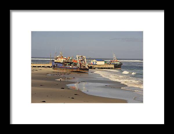  South Africa Framed Print featuring the photograph Boats Aground #1 by Patrick Kain