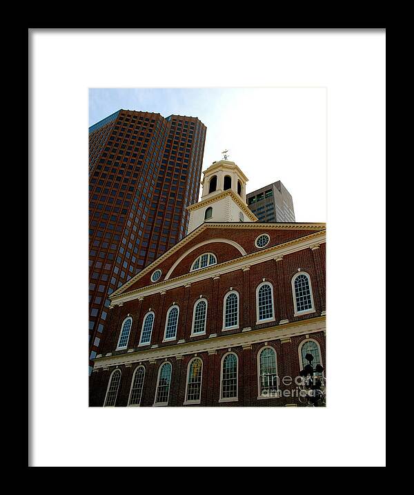 Faneuil Hall Framed Print featuring the photograph Boston Architecture #1 by Deena Withycombe