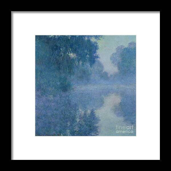 Impressionist Framed Print featuring the painting Branch of the Seine near Giverny by Claude Monet