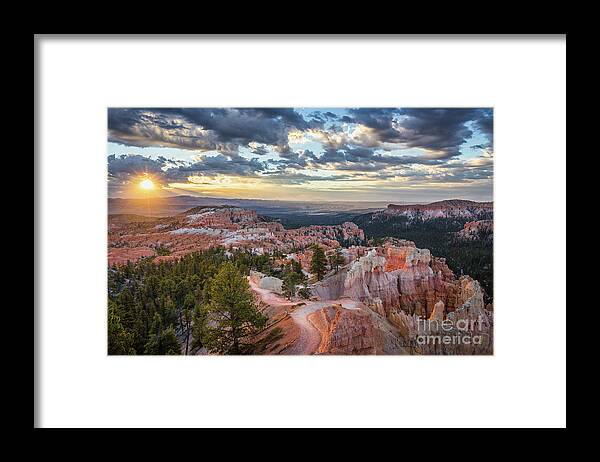 Canyon Framed Print featuring the photograph Bryce Canyon Sunrise #1 by JR Photography
