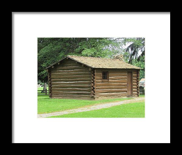  Framed Print featuring the photograph Cabin at Gnadenhutten #1 by Dave Farrow