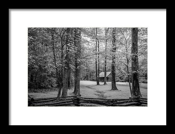 Art Framed Print featuring the photograph Cabin in Cades Cove #1 by Jon Glaser