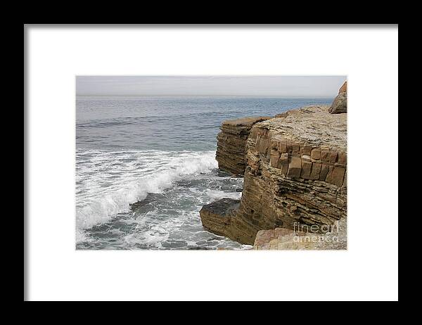 Seascape Framed Print featuring the photograph California Seascape #1 by Carol Bradley