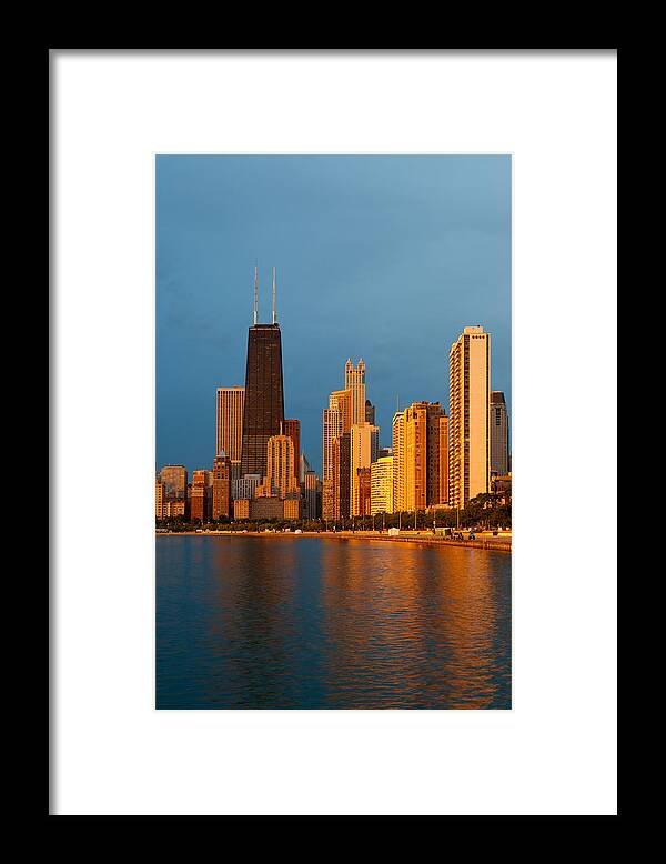 Chicago Framed Print featuring the photograph Chicago Skyline #1 by Sebastian Musial