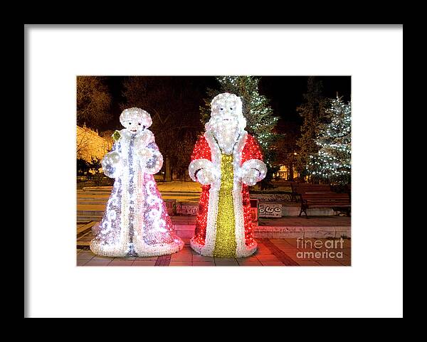 Christmas Framed Print featuring the photograph Christmas in Varna #1 by Irina Afonskaya