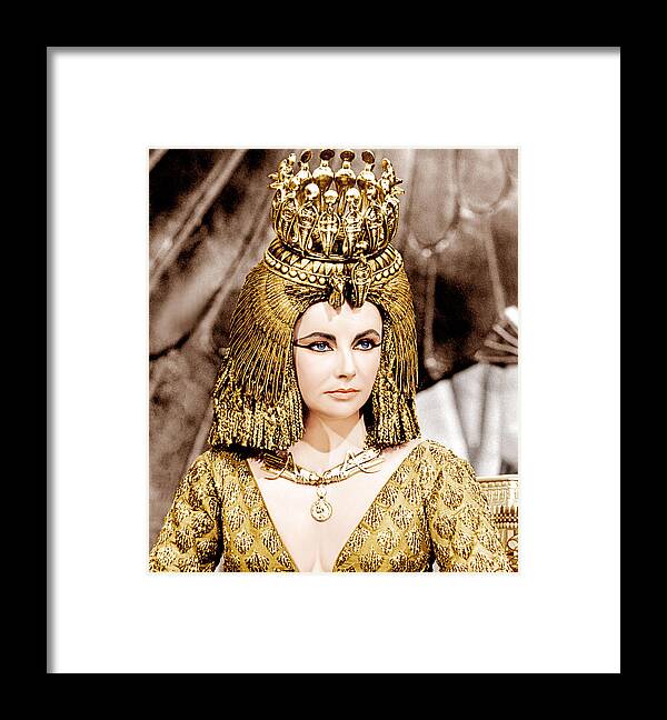 1960s Portraits Framed Print featuring the photograph Cleopatra, Elizabeth Taylor, 1963 #1 by Everett