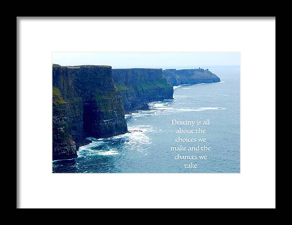 Cliff View Framed Print featuring the photograph Cliff View by Sue Morris