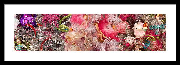 Photography Framed Print featuring the photograph Close-up Of Toys On Christmas Tree #1 by Panoramic Images