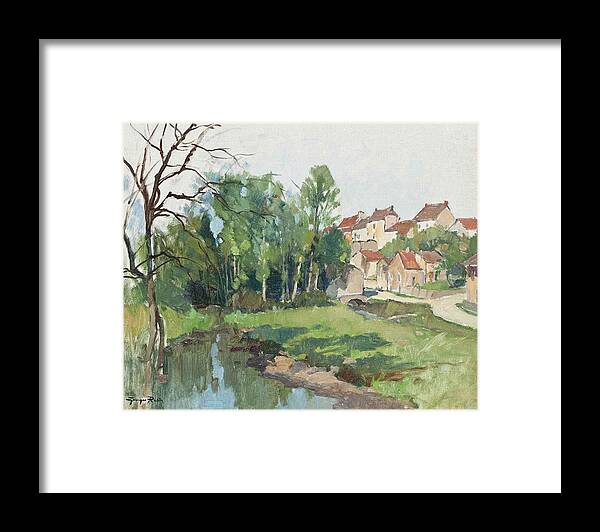 Georges Charles Robin Framed Print featuring the painting Collioure #1 by Georges Charles