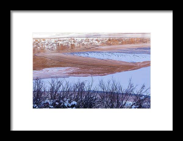 Colorado River Framed Print featuring the photograph Colorado River In Winter #1 by Deborah Hughes