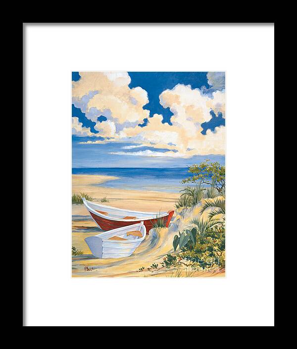 Costa Del Sol Framed Print featuring the painting Costa Del Sol II #1 by Paul Brent