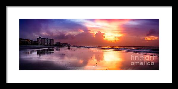 Atlantic Ocean Framed Print featuring the photograph Crescent Beach September Morning #2 by David Smith