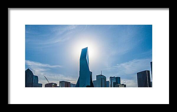 Downtown Framed Print featuring the photograph Dallas Texas City Skyline And Downtown #1 by Alex Grichenko