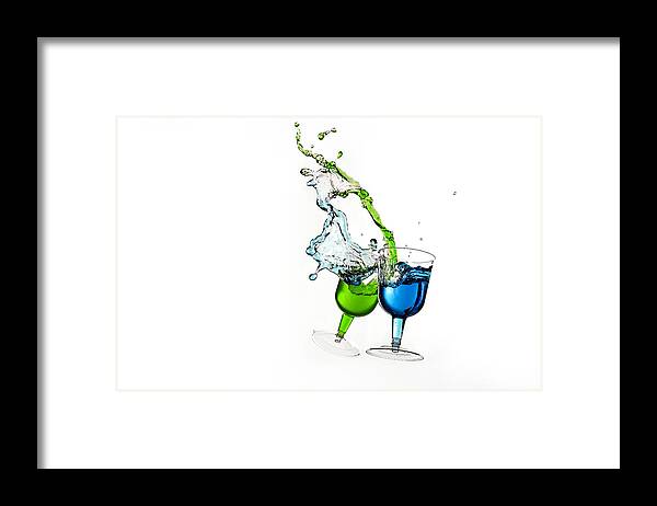 Alcohol Framed Print featuring the photograph Dancing Drinks by Peter Lakomy