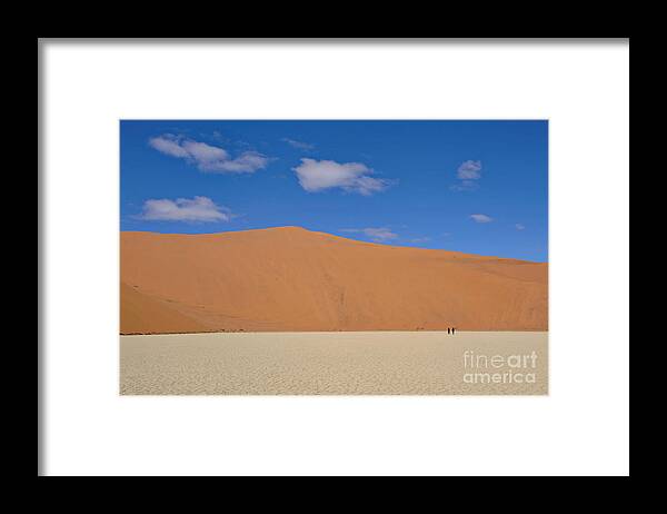Deadvlei Framed Print featuring the photograph Desert In Dead Vlei #1 by Francesco Tomasinelli