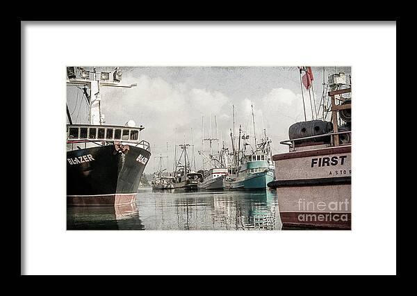 Ship Framed Print featuring the digital art Docked at the Bay #1 by Mellissa Ray