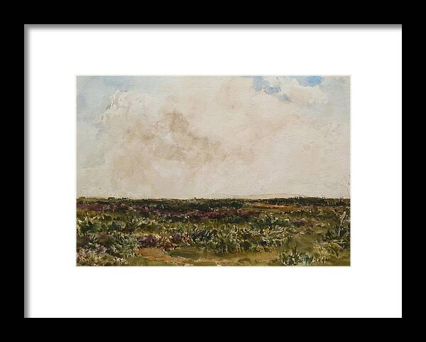 Thomas Collier Framed Print featuring the painting Dorset Landscape #1 by MotionAge Designs