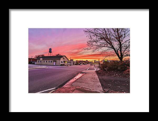 Rockingham Framed Print featuring the photograph Downtown Rockingham #1 by Jimmy McDonald