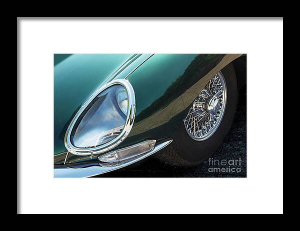 Jaguar Framed Print featuring the photograph E-Type #1 by Dennis Hedberg