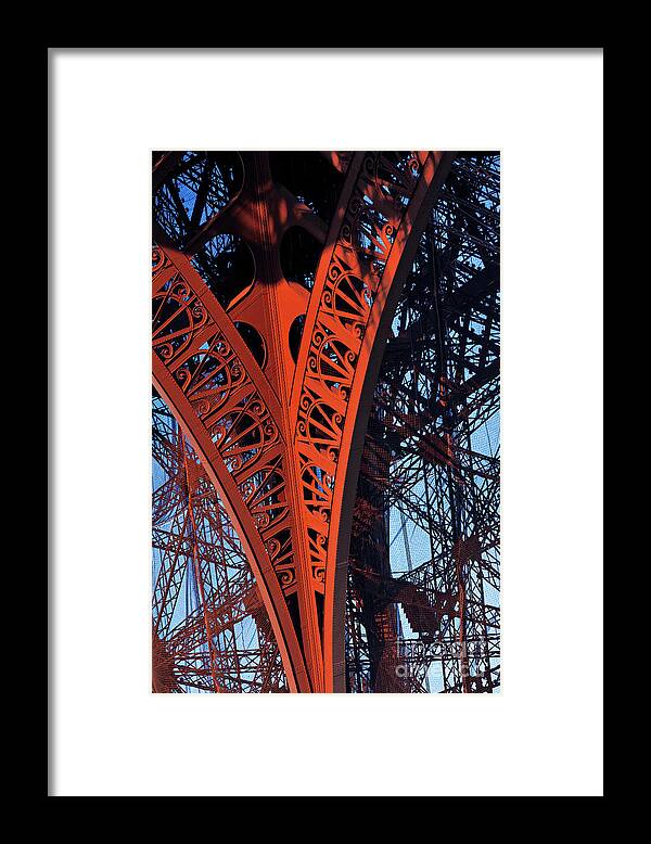 Eiffel Tower Framed Print featuring the photograph Eiffel Tower, Paris by David Bleeker