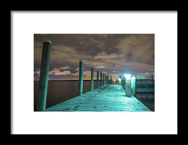 Mantoloking Framed Print featuring the photograph Empty Docks #1 by Kristopher Schoenleber